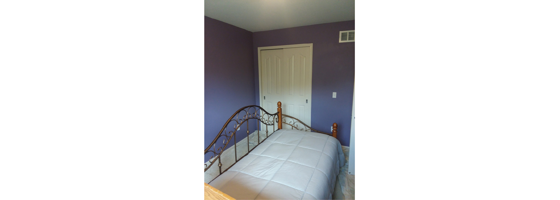 broadview heights house painting bedroom before and after - before