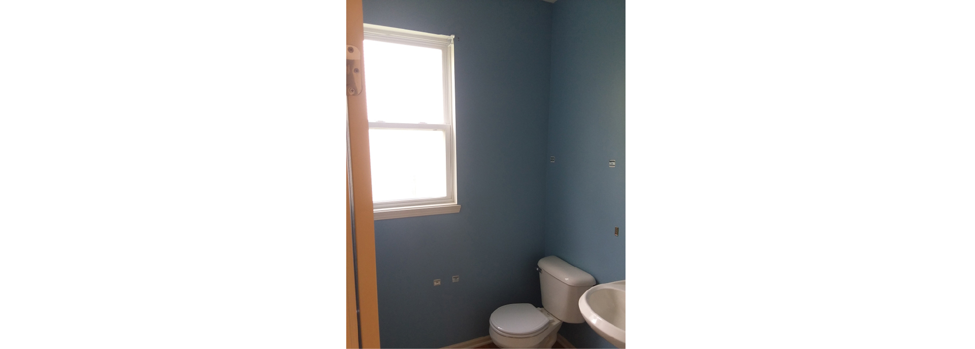 bathroom painting before and after - before - broadview heights